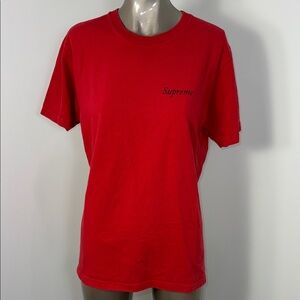 VINTAGE SUPREME BACCHANAL RED M T-SHIRT 2015 PREOWNED EXCELLENT